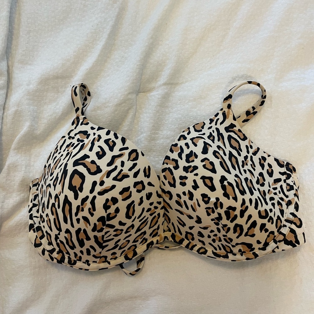Cheetah print bikini top